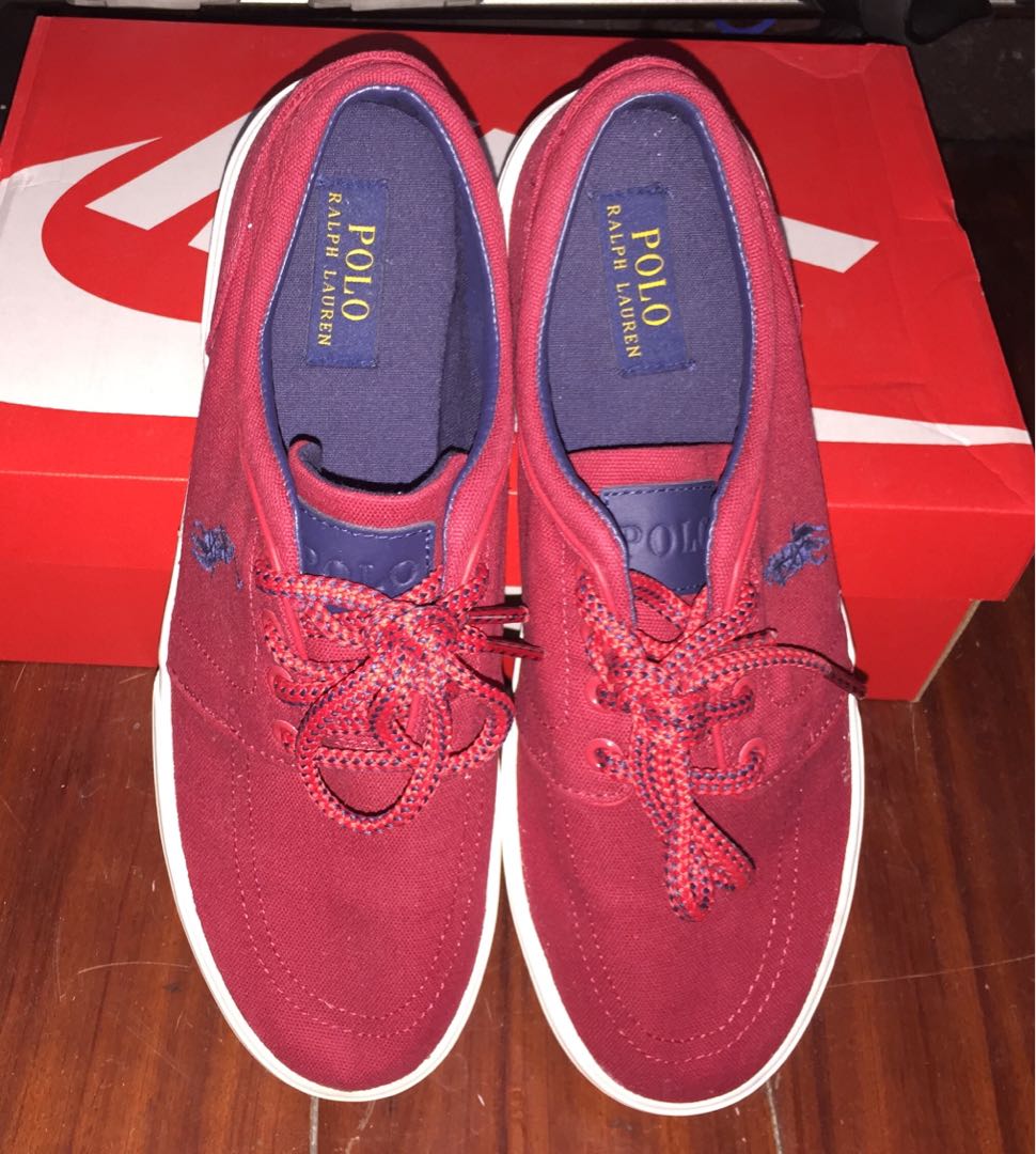 POLO RALPH LAUREN RED SNEAKERS Men s Fashion Footwear Sneakers