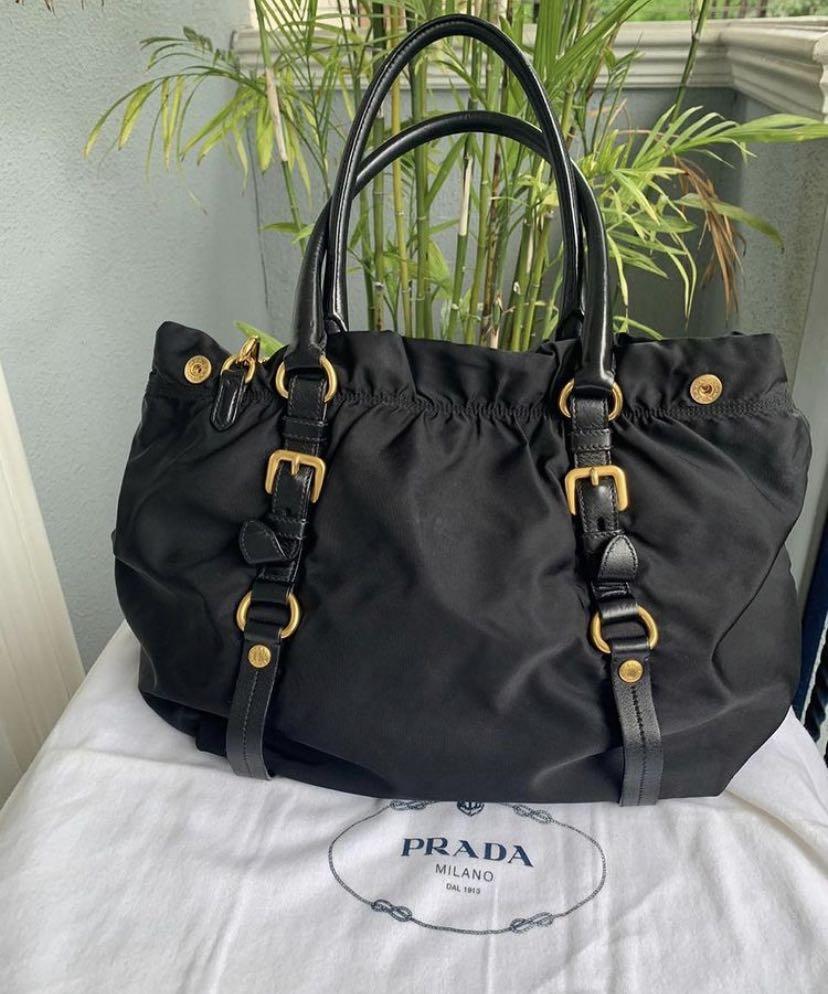 Prada Nylon Jacquard Shoulder Tote Luxury Bags Wallets On Carousell