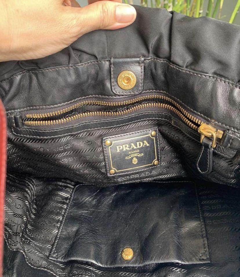 Prada Nylon Jacquard Shoulder Tote Luxury Bags Wallets On Carousell