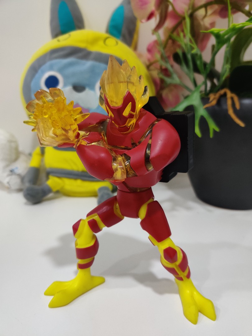 Prelove Heatblast Ben 10 Light Up Poseable 6