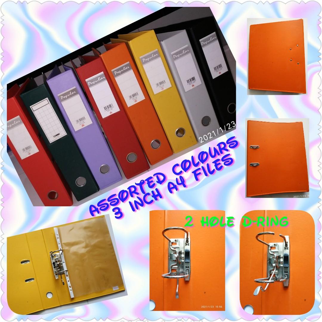 Sale ! Price cut 20 !3 Inch 2 D Ring File ( A4 size ) Buy more save