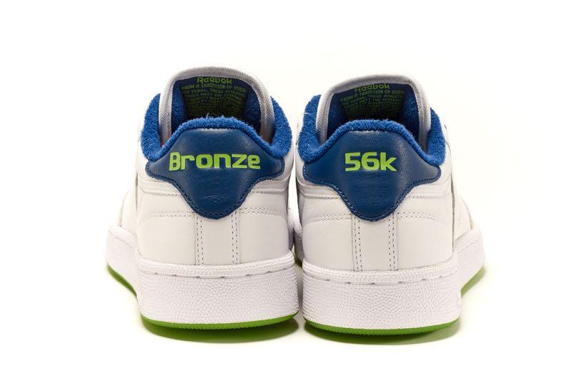 Reebok x Bronze 56K Skateboarding Club C 85 Shoes White Acid Green Supreme Palace