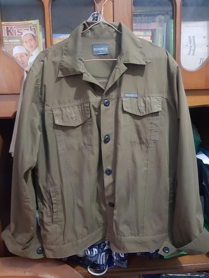 Roughneck Trucker Twill Jacket Cokelat 