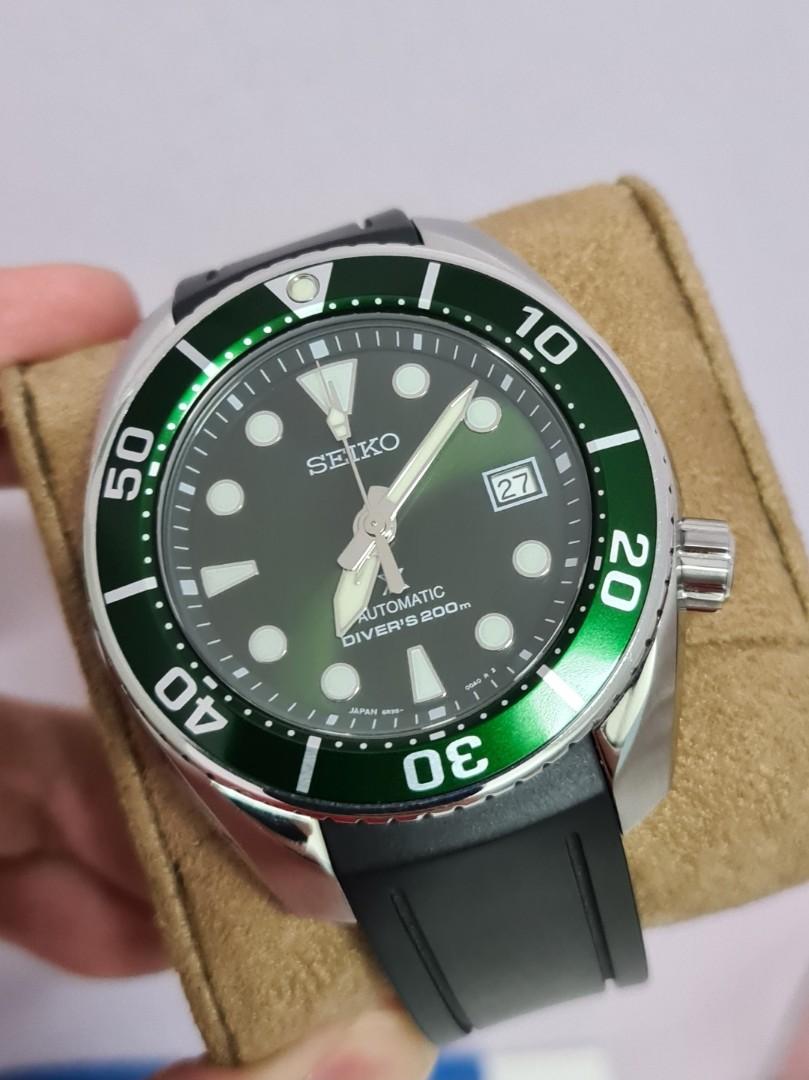 SEIKO Sumo PROSPEX Green SPB103J1 45mm, Luxury, Watches on Carousell