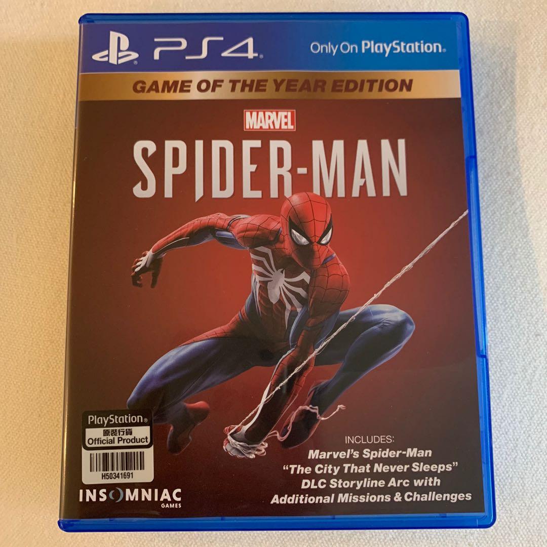 Spiderman ps4 shop goty