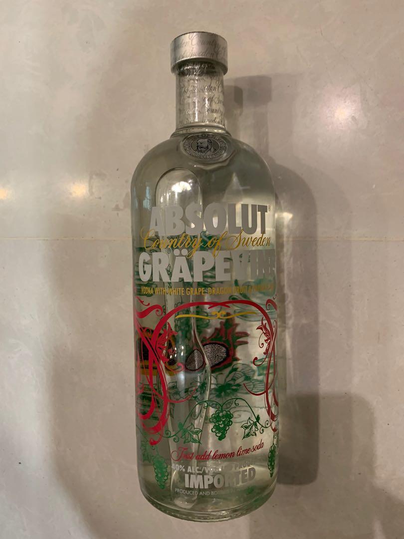 Super rare absolut grapevine vodka, Food & Drinks, Alcoholic Beverages