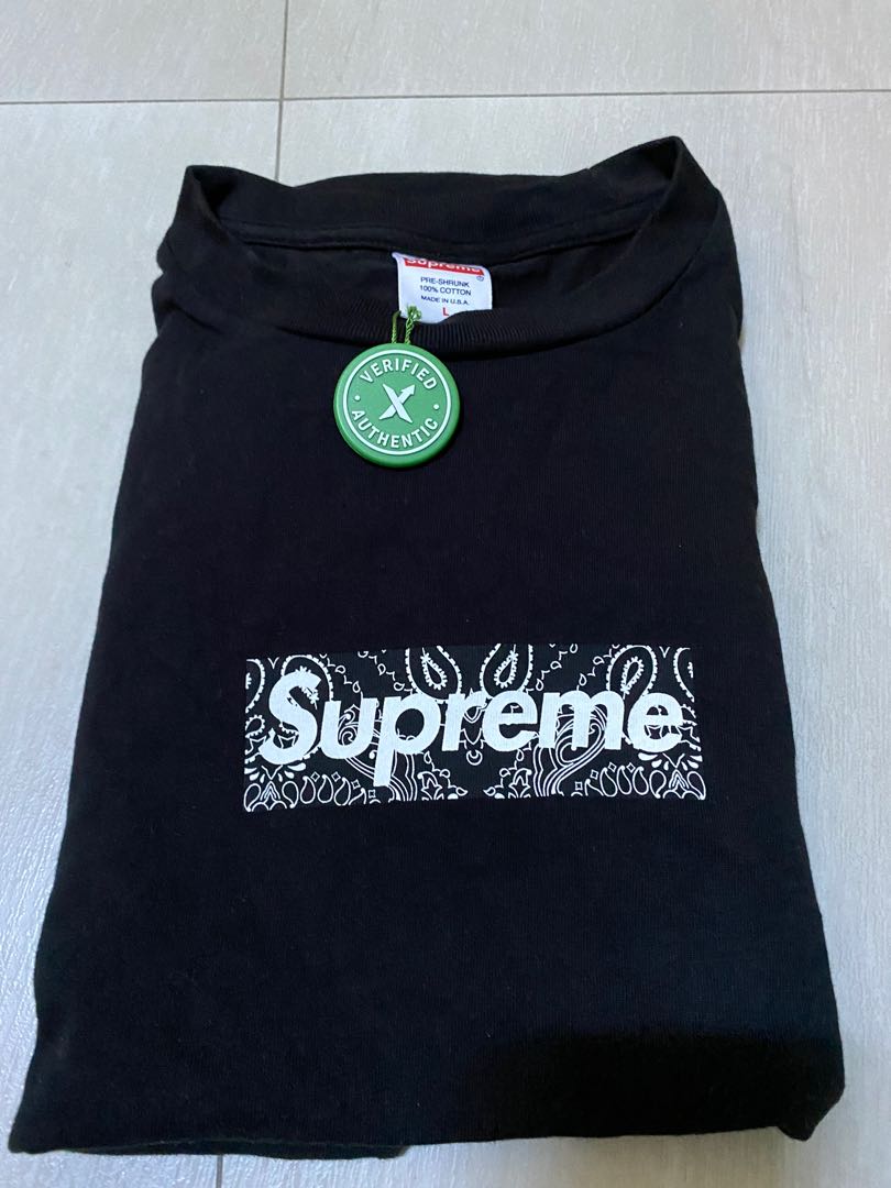 Supreme bandana box logo Men s Fashion Tops Sets Tshirts