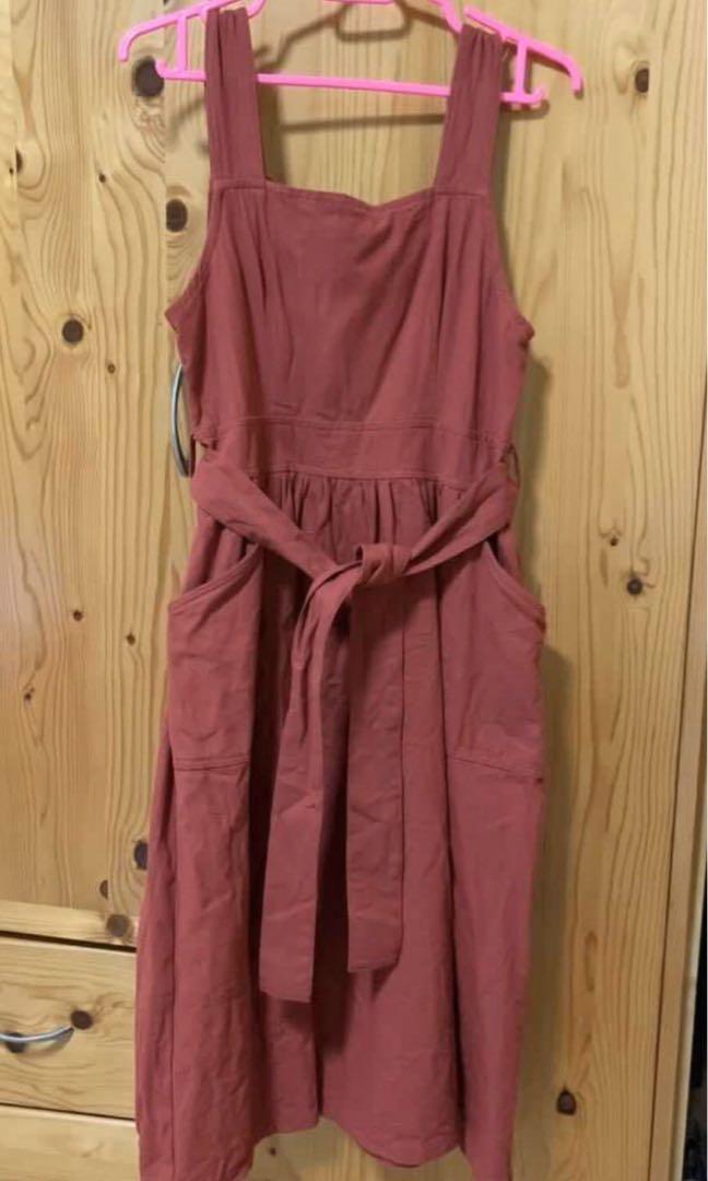 Temt valley girl maroon maxi /midi dress, Women's Fashion, Dresses