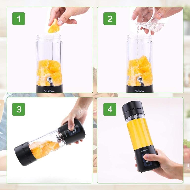 TENSWALL Mini Portable Blender, 380ml Personal Blender Smoothie Maker