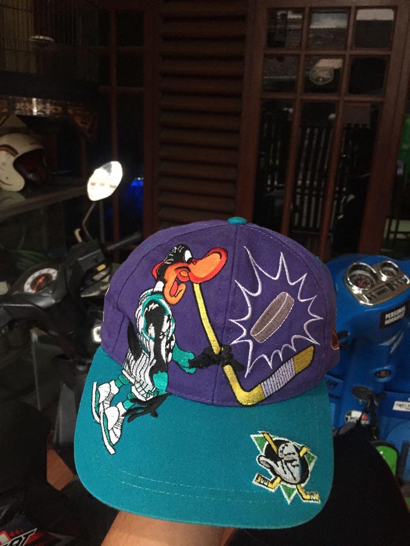 Topi Snapback Vintage Mighty Ducks Nhl Fesyen Pria Aksesoris Topi Di Carousell
