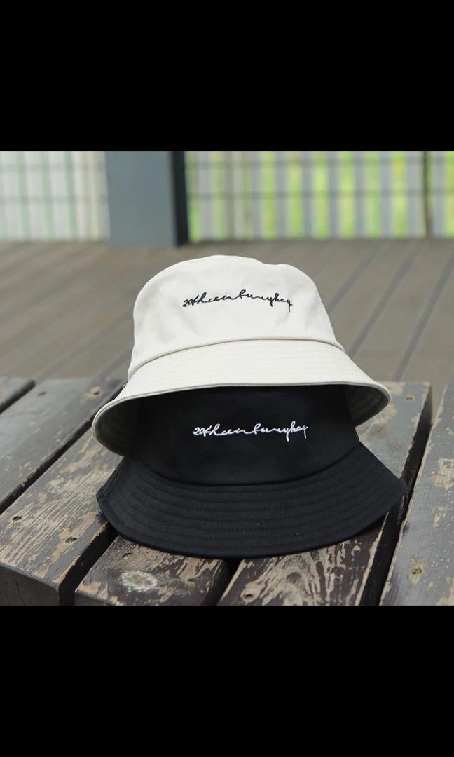 Instock Tumblr Bucket Hat reversable black and white Women s Fashion Watches Accessories Hats Beanies on Carousell