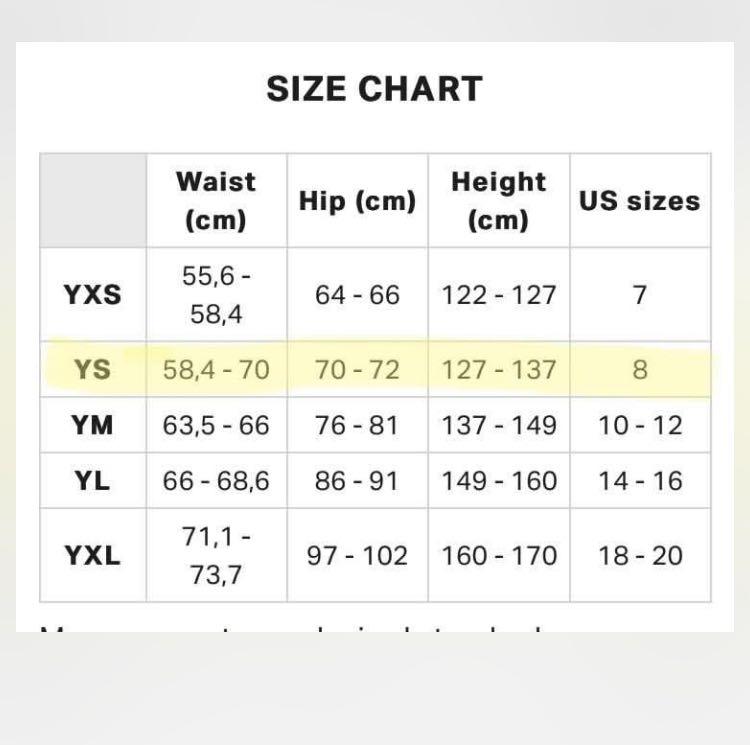 Under armour shorts size chart best sale