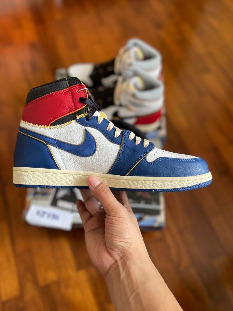 US10.5 Air Jordan 1 Union Blue Men s Fashion Footwear Sneakers