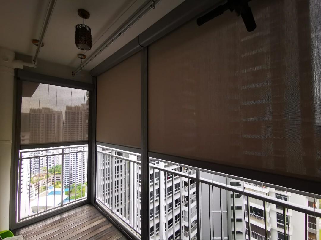 Customized outdoor balcony zip blind (Motorized)62863076712195112