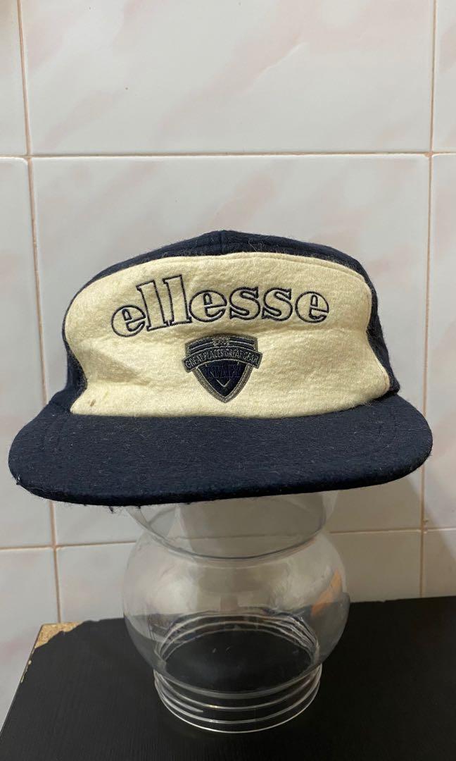 Vintage ELLESSE 5 panel cap with ear 