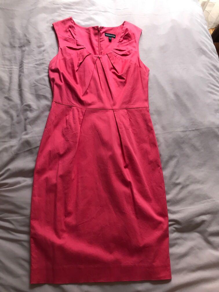 Warehouse top coral dress