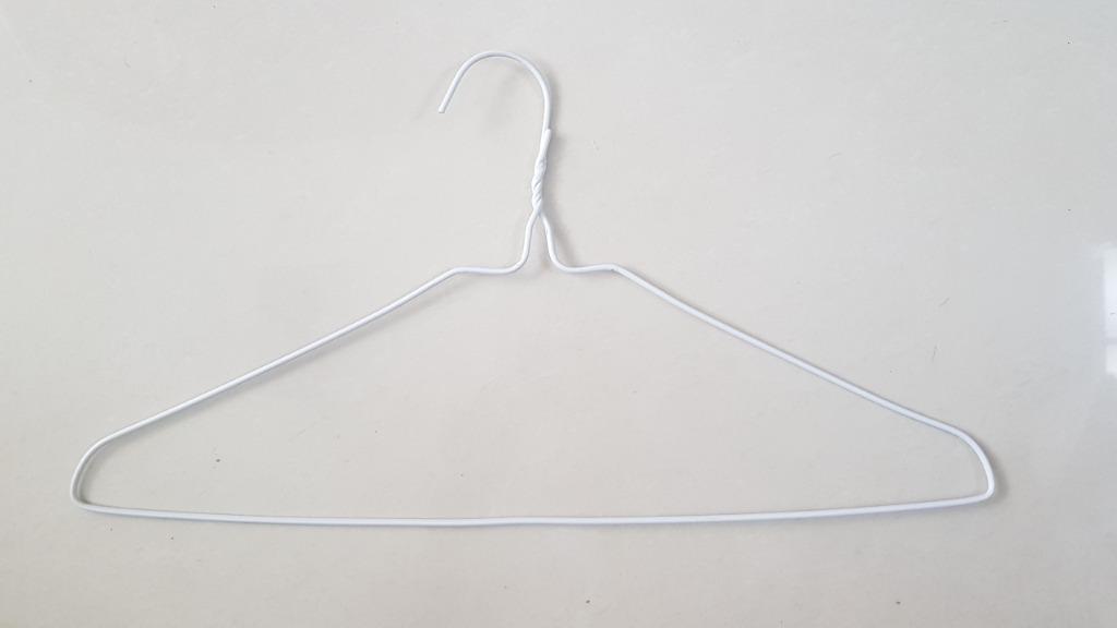 White Metal Wire Hangers set of 20pcs Furniture Home Living Home Improvement Organisation Storage Boxes Baskets on Carousell