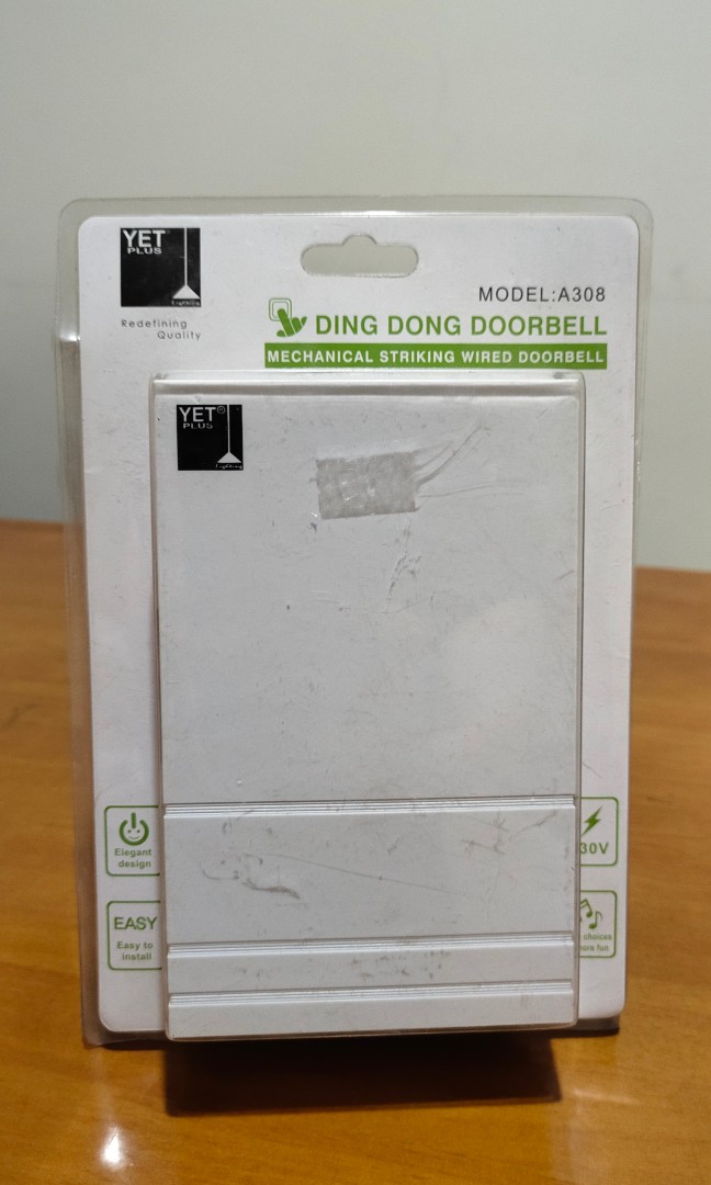 YetPlus A308 Main Voltage DoorBell, Everything Else on Carousell