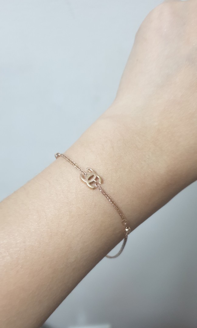 14k Chanel Rose Gold Bracelet