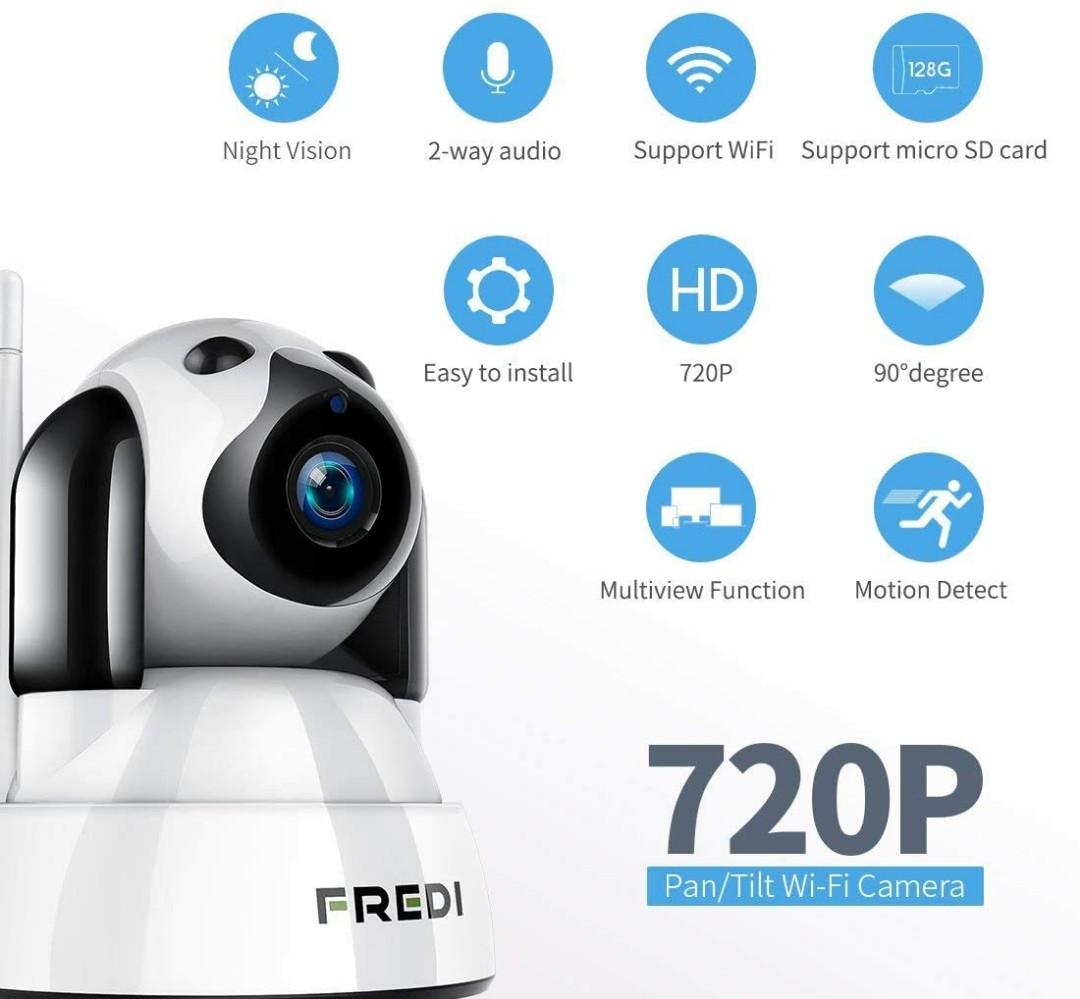 2366 FREDI Baby Monitor Pet Camera Wireless Security Camera with