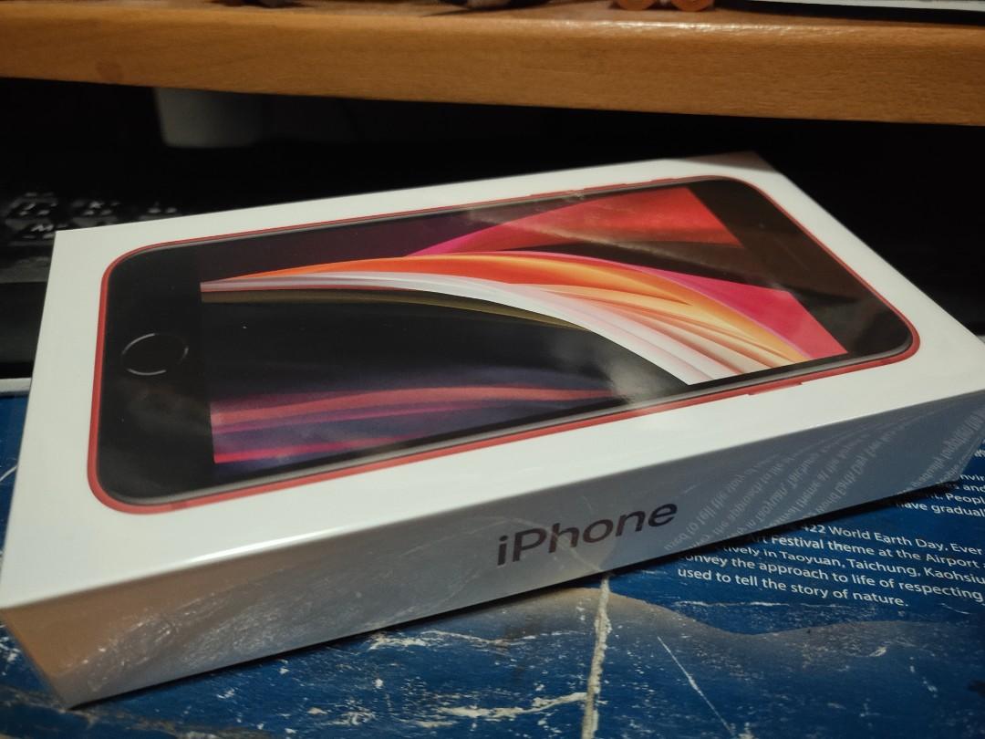 全新原裝行貨未開封未激活iPhone SE 2020 64GB Product RED 紅色, 手提 