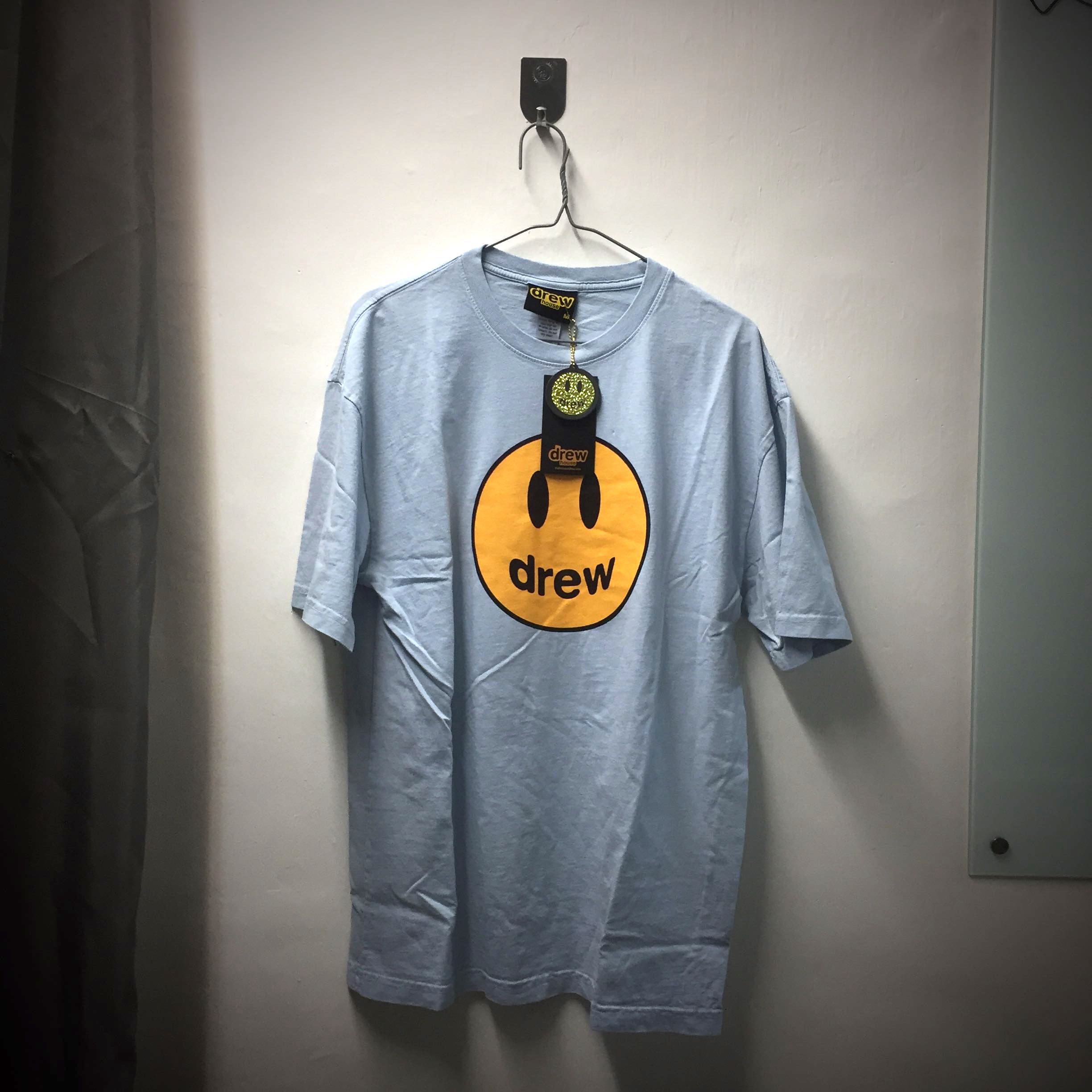 全新Drew House Mascot SS Tee Light Blue 短袖Oversize T-shirt Size 