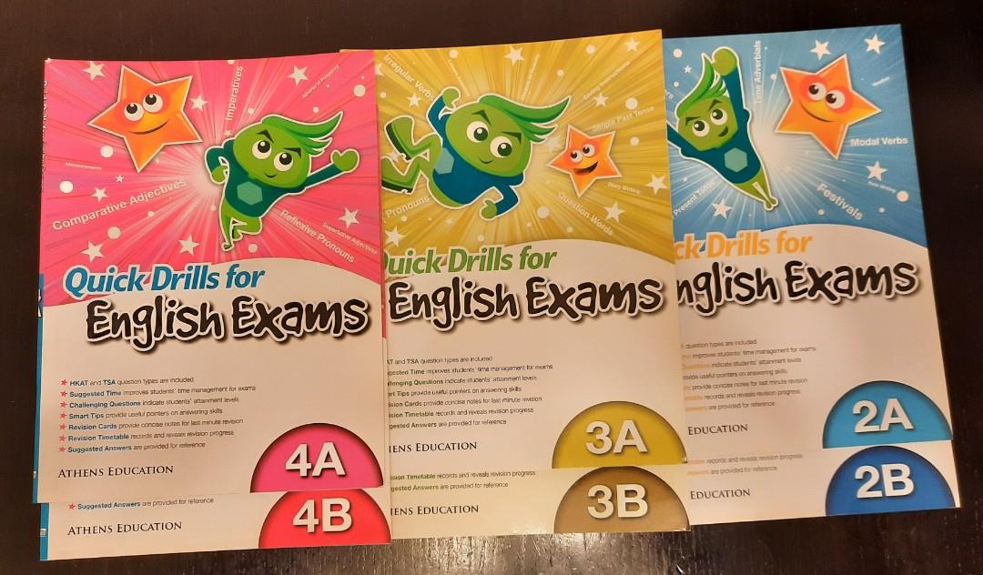 英文練習 p2p4 Quick Drills for English exams, 興趣及遊戲, 書本 & 文具, 小朋友書 Carousell