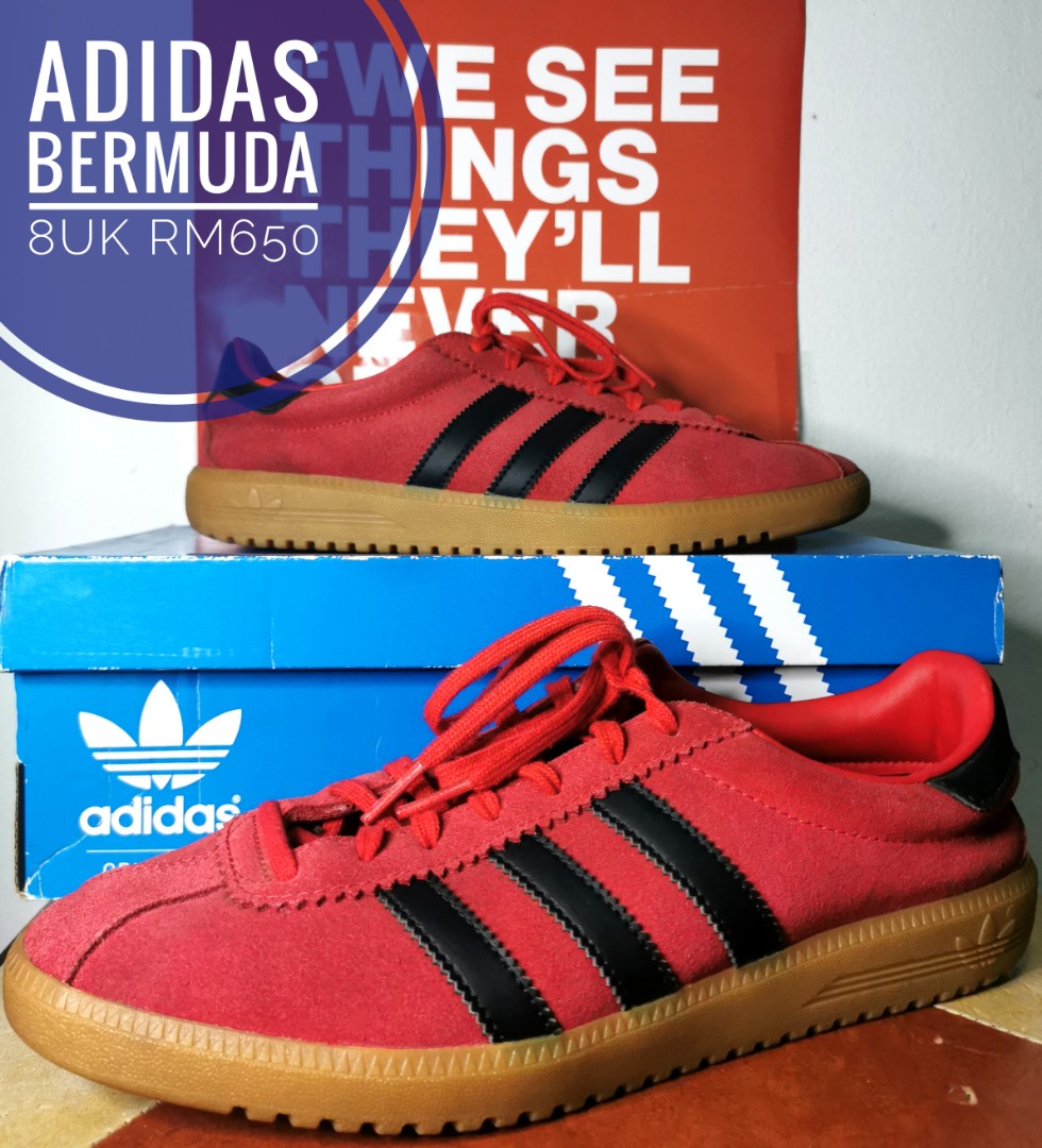 Adidas bermuda hot sale red black