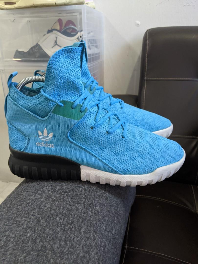 Adidas Tubular X Primeknit Aqua 10.5UK Men s Fashion Footwear