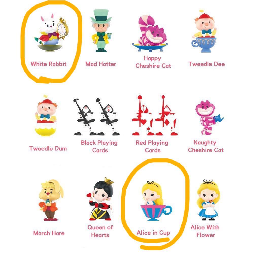 Alice in wonderland pop mart design toy blind box 12pcs New sealed Disney