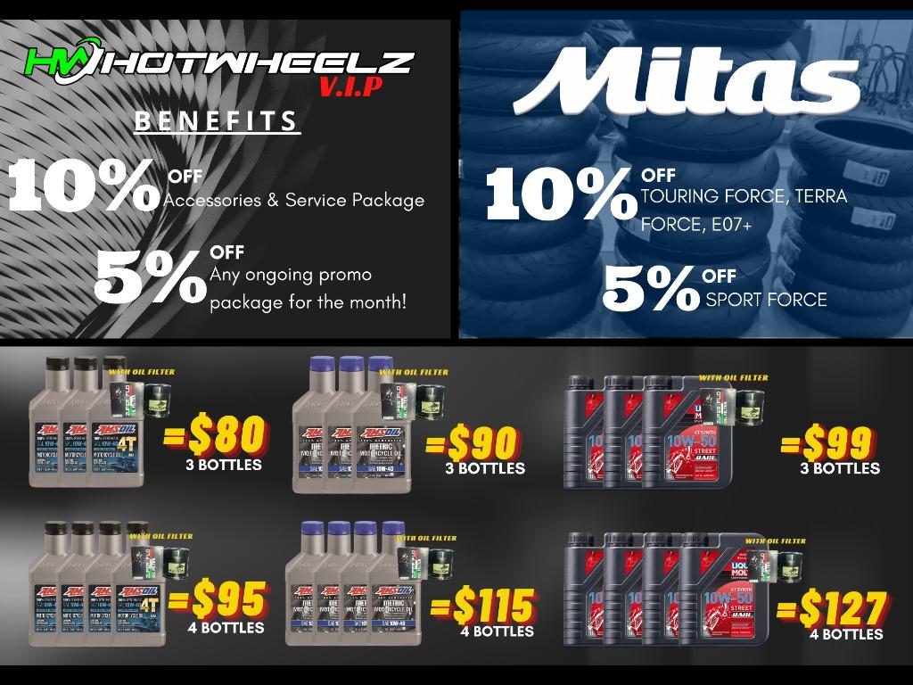 AMSOIL METRIC Engine Oil: Honda CB400 (Category: Motorcycle Accessories) located in Singapore. Submitted by hotwheelz.sg (Listing ID 1064974292, Image 3). Description: HONDA CB400 X AMSOIL METRIC ENGINE OIL CHANGE Enjoy our package, follow our social media accounts , spend a minimum of $80 and be part of our VIP list! [Refer to 3RD photo] Lifetime membership at Hotwheelz and enjoy 5-10% discounts on services and accessories!! PM/ WHATSAPP US NOW 