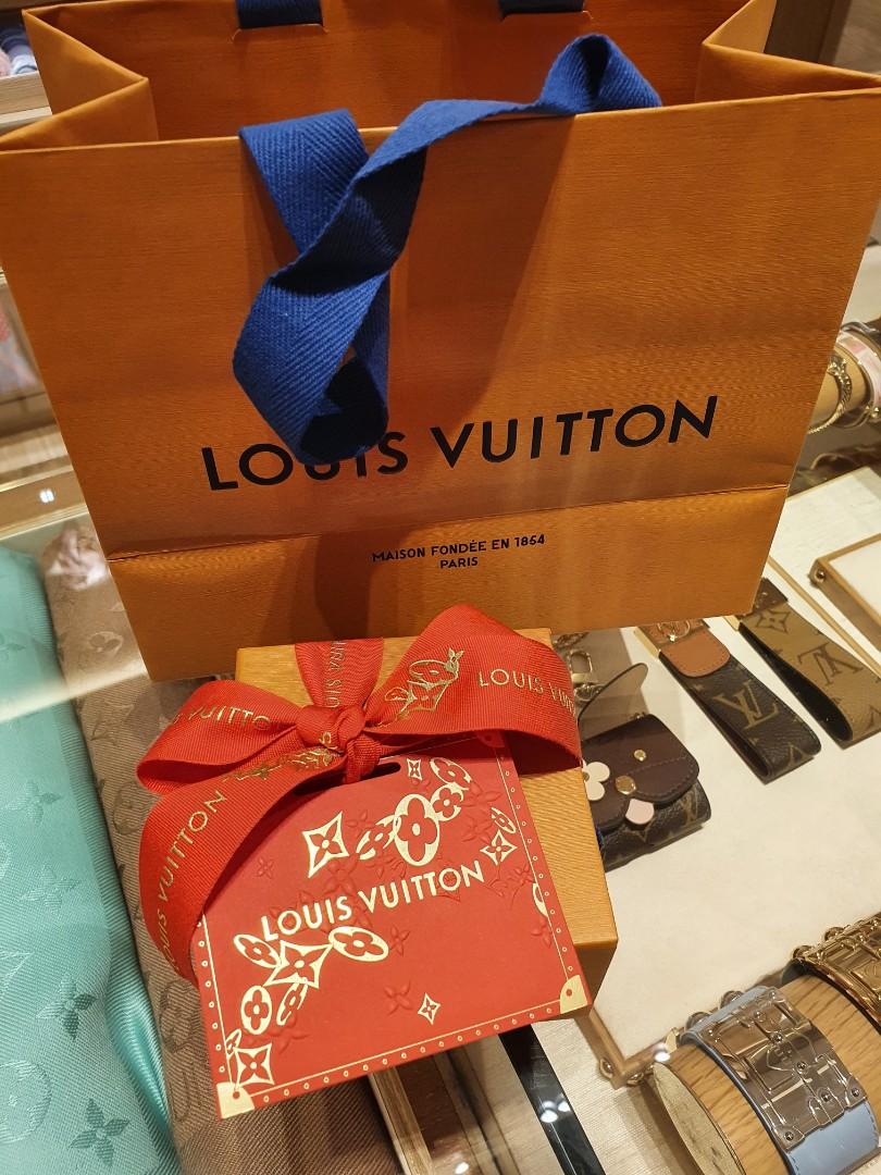 Authentic Small Lv Paper Bag & Red Chinese New Year Gift Card, Luxury, Bags  & Wallets On Carousell
