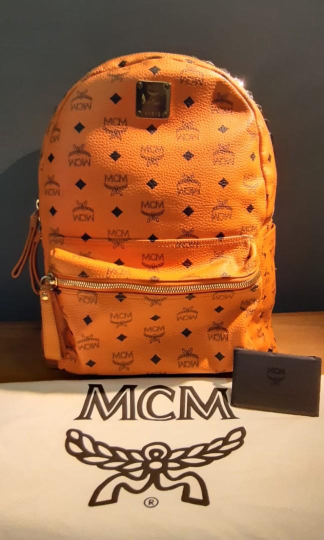 Mcm cheap orange bag