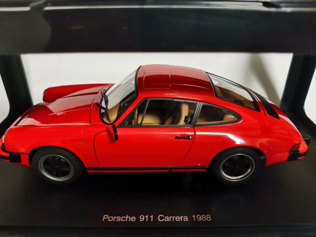 Autoart 1/18 Porsche 911 (930) Carrera 1988 Red, 興趣及遊戲, 收藏
