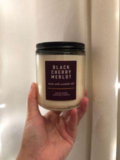 Bath and Body Works Single Wick candle Black Cherry Merlot