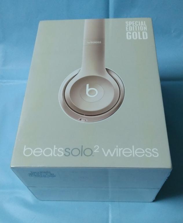 beats solo 2 wireless special edition gold