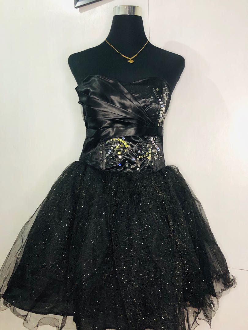 Black Cocktail Gown Women s Fashion Dresses Sets Evening