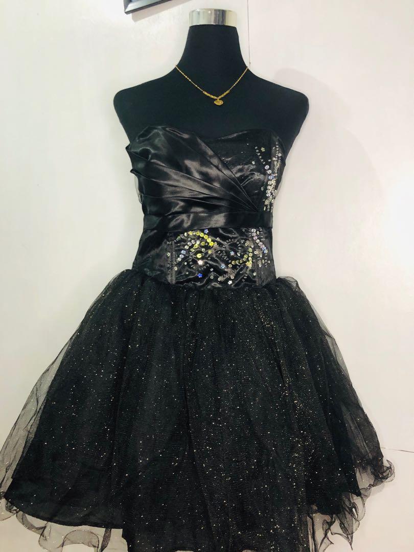 Cocktail outlet gown black