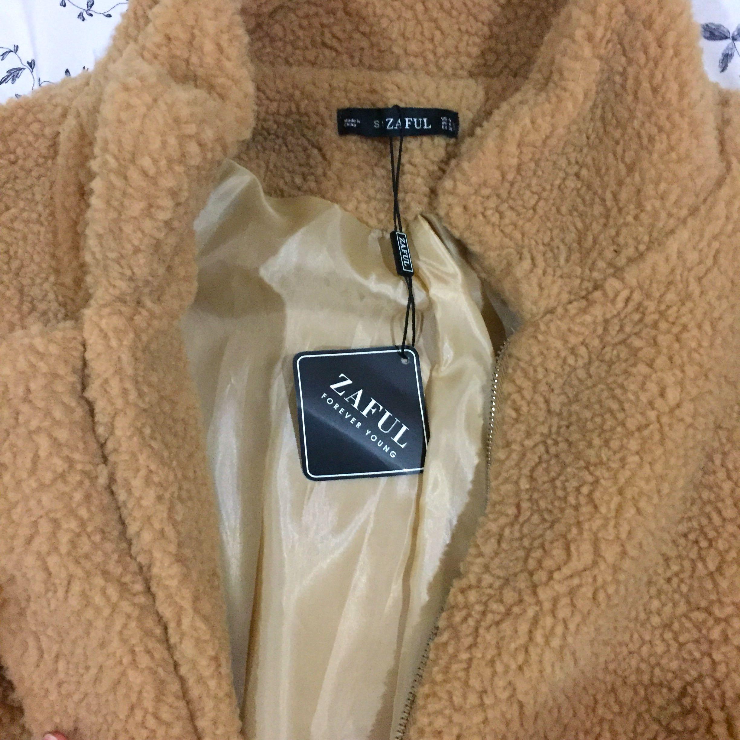 Zaful top fur coat