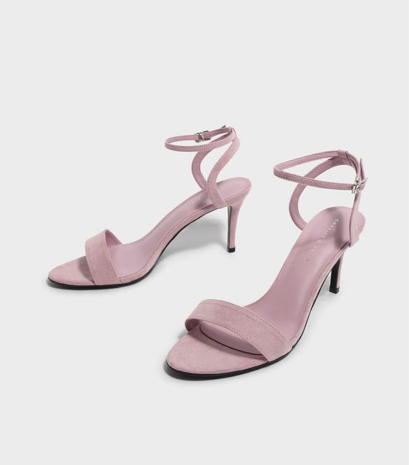 pink ankle strap heels