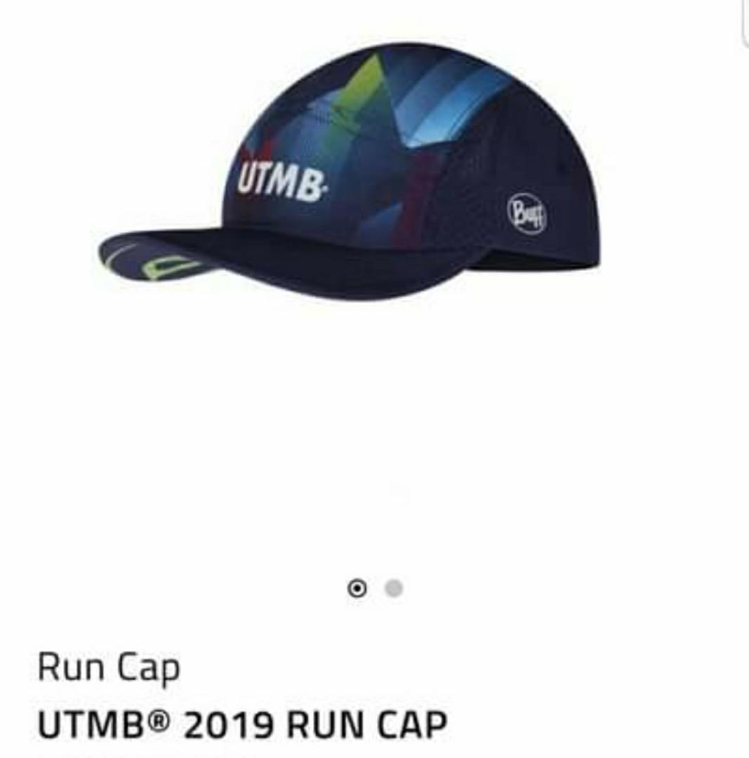 Buff UTMB 2019 cap 跑山帽, 男裝, 手錶及配件, 棒球帽、帽- Carousell