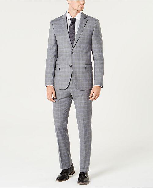 Burton menswear grey plaid suit, Men's