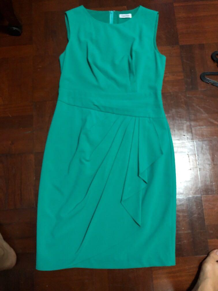 Calvin Klein light green dress, Women's ...