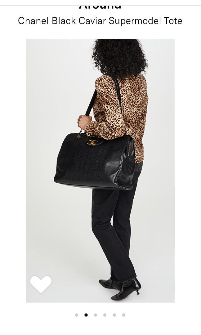 Chanel vintage supermodel tote clearance