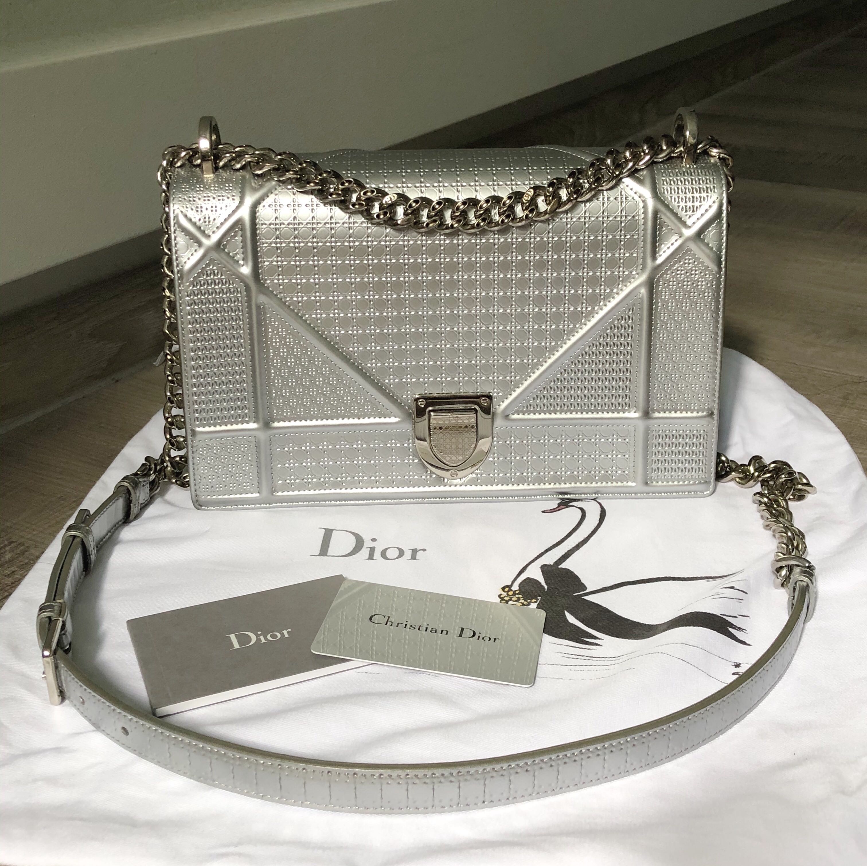 CHRISTIAN DIOR SILVER DIORAMA SMALL – The Luxe Collection by K