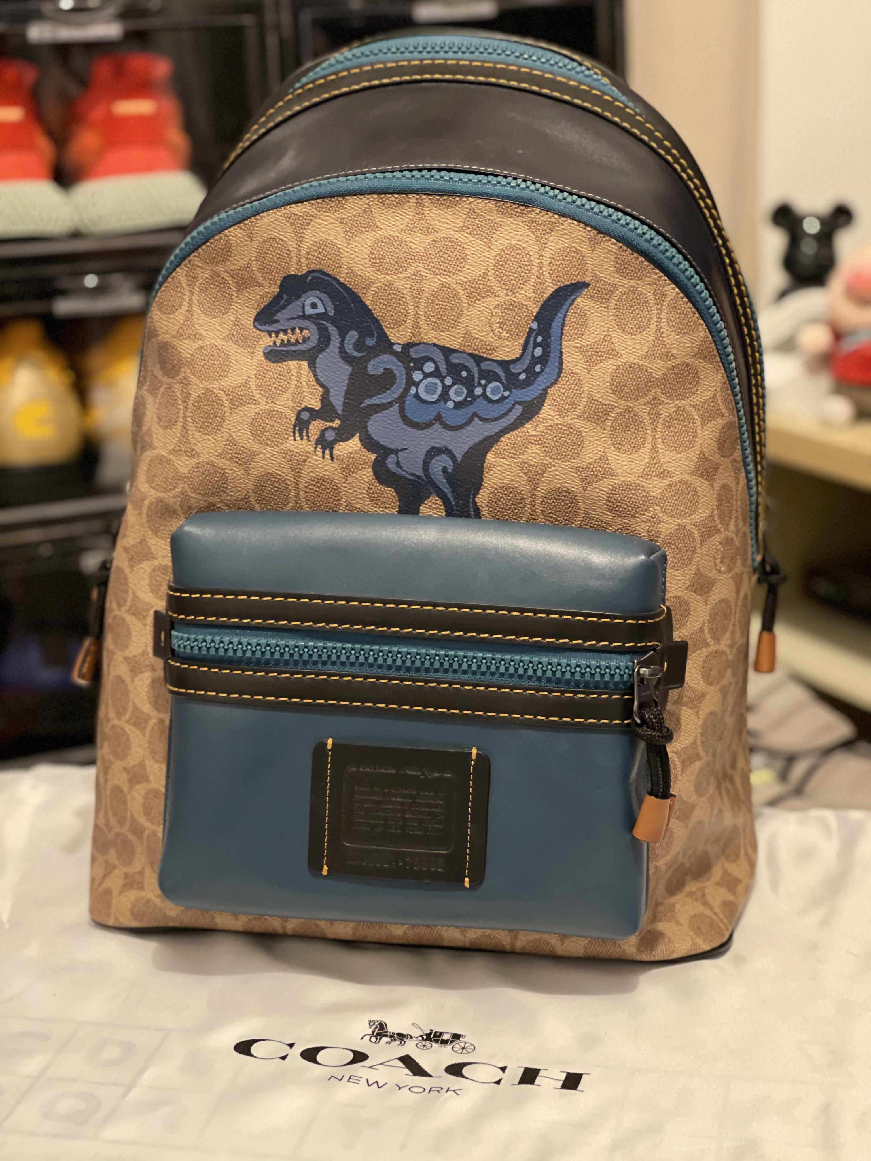 COACH Men s Academy Backpack In Signature Canvas With Rexy By Zhu