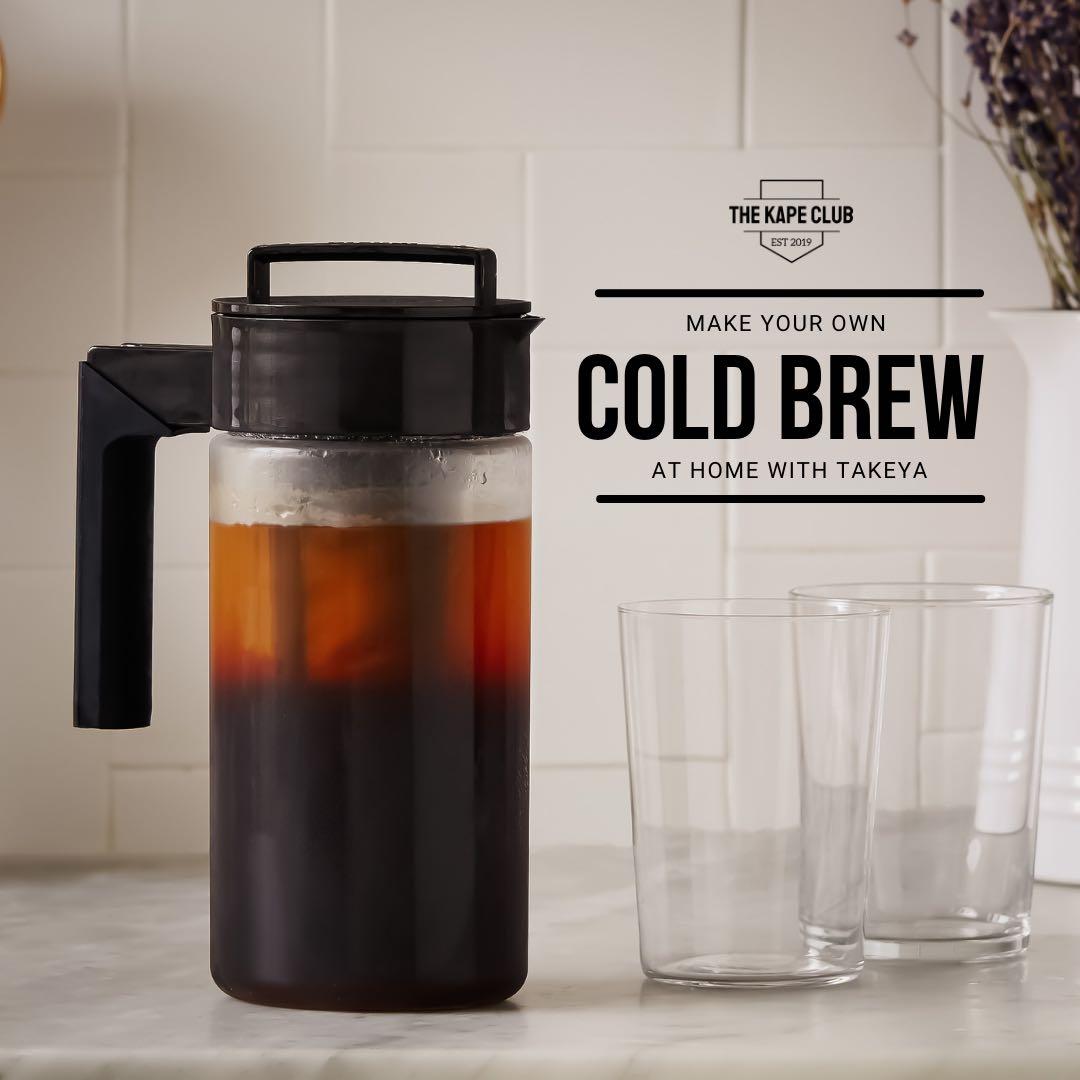 Cold Brew Coffee Maker Instant Iced Tea Maker 48 oz. Multi-Purpose Pitcher BPA/EA Free Tritan Flip Brew by Zing Anything Dishwasher Safe Two-in-One Cold Brew Coffee or Tea Maker White 
