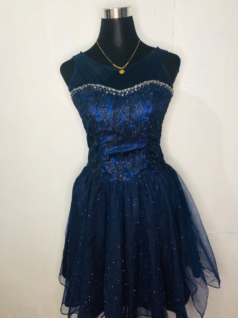 cocktail dress dark blue