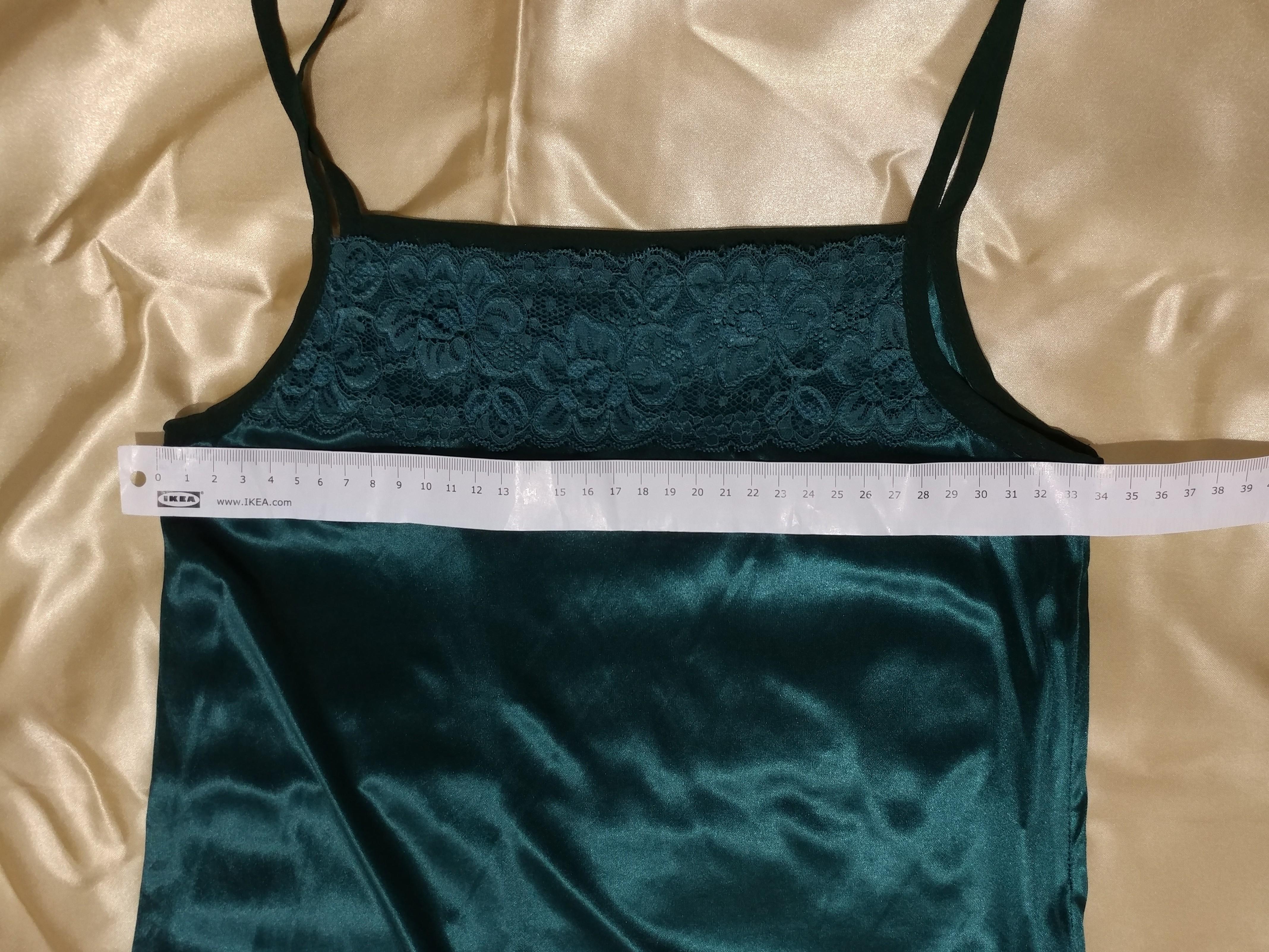 Dark Green Teal Slip Dress Sexy Sleep Nightie With Lace Negligee Retro Nightdress Sleepwear Y2k