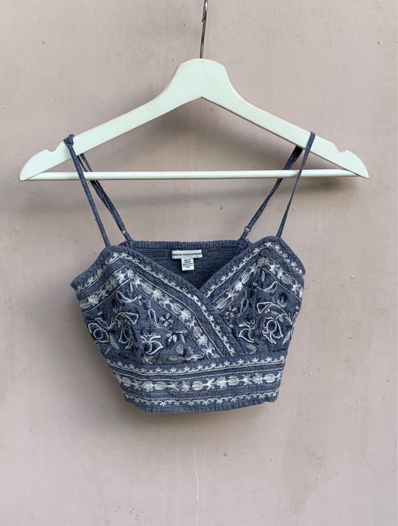 embroidered bralette top